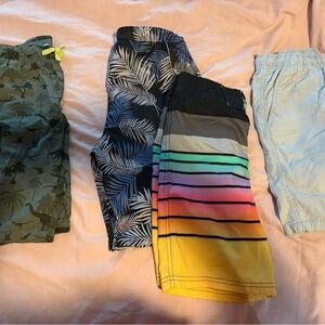 Multicolor Striped Kids Shorts